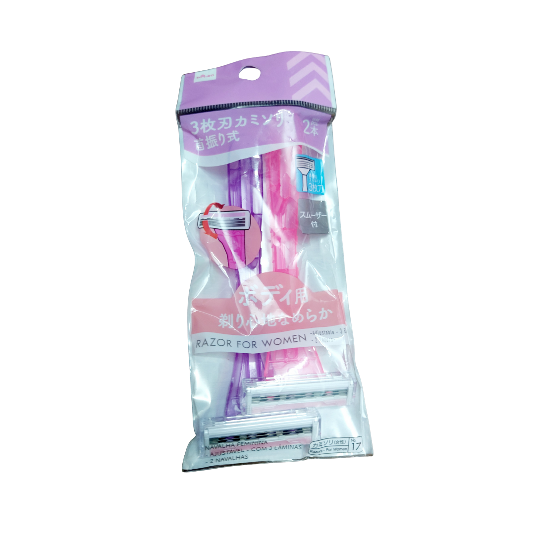 3 Daiso 3-Blade Disposable Razors for Women - Image 1