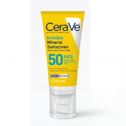 CeraVe Invisible Mineral Sunscreen Face Broad Spectrum SPF 50